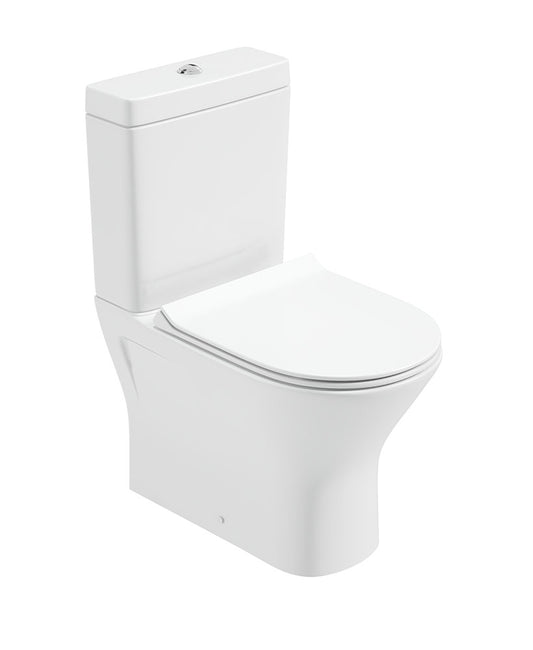 SCALA Rimless Fully Shrouded Close Coupled WC & Delta Slim Soft Close Seat