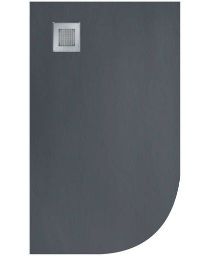 SLATE Left Hand Offset Quadrant Shower Tray & Waste