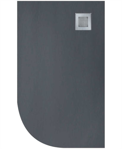 SLATE Right Hand Offset Quadrant Shower Tray & Waste