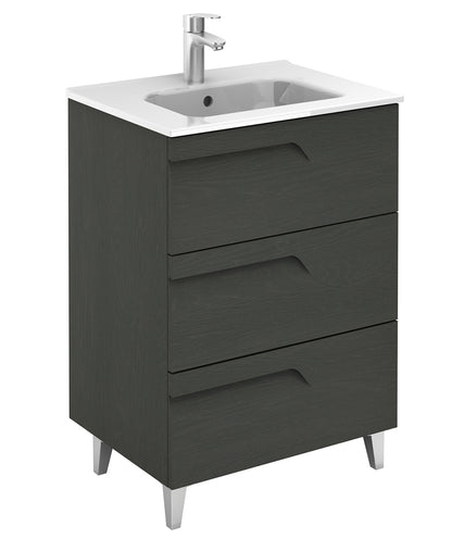 BRAVA Floorstanding Three Drawer Vanity Unit