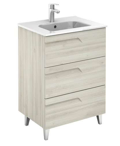 BRAVA Floorstanding Three Drawer Vanity Unit