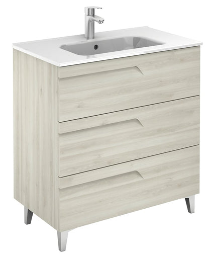 BRAVA Floorstanding Three Drawer Vanity Unit