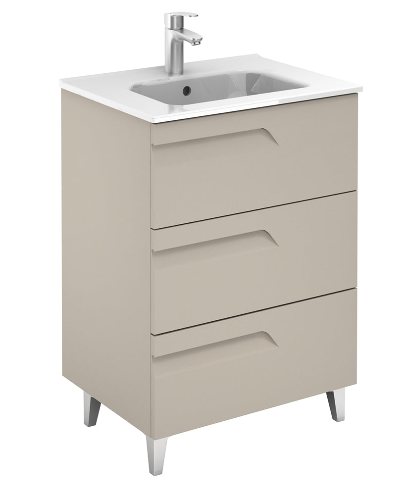 BRAVA Floorstanding Three Drawer Vanity Unit