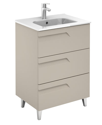 BRAVA Floorstanding Three Drawer Vanity Unit