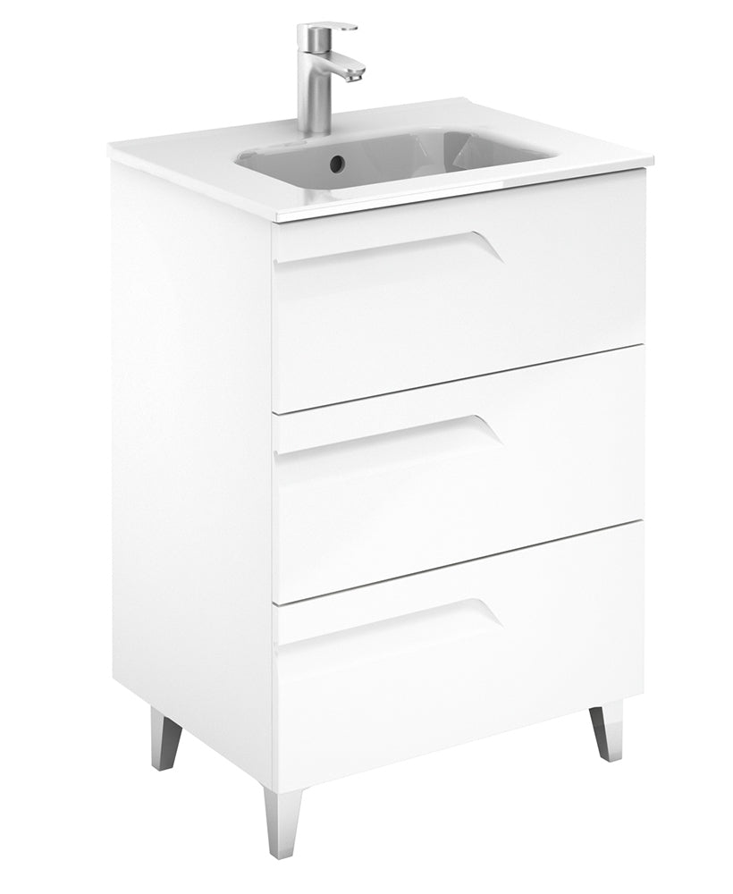 BRAVA Floorstanding Three Drawer Vanity Unit