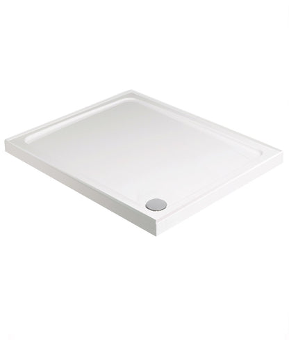 LOW PROFILE Square 4 Upstand Shower Tray White