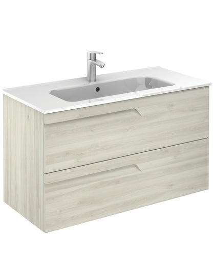 BRAVA Wall Hung Two Drawer Vanity Unit