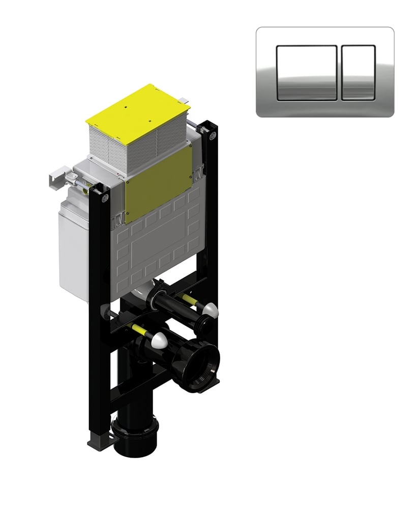 Small Fastfix Frame for Wall Hung WC Rectangle Fascia Plate