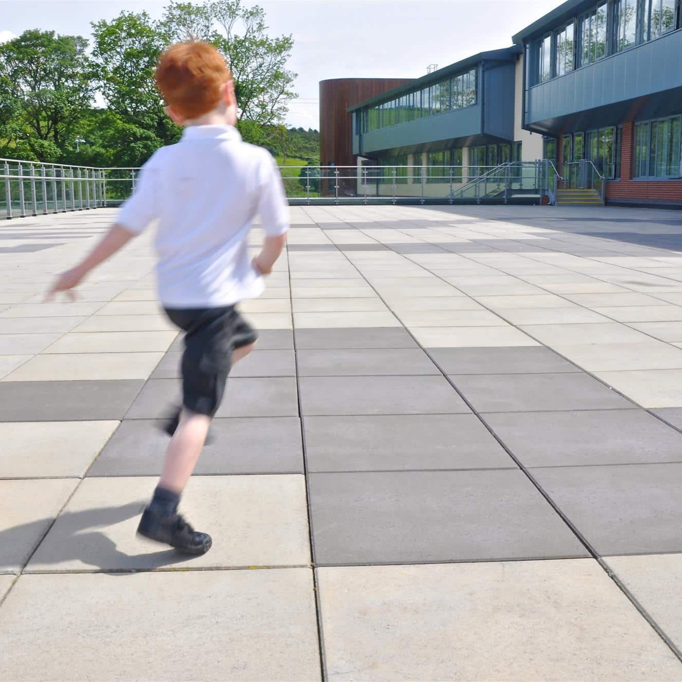 tobermore lagan college non slip flag natural charcoal