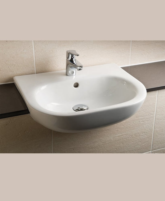 SIGMA 1 Tap Hole Semi Recessed Wash Basin