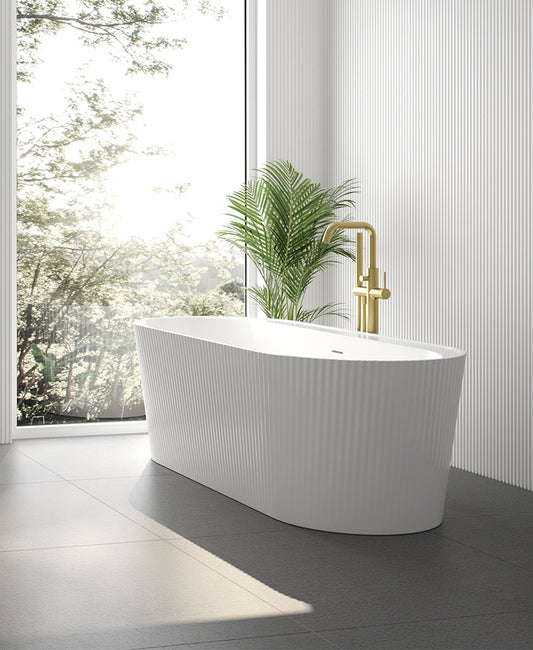 REED Fluted Freestanding Bath