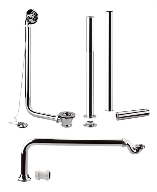 WESTBURY Roll Top Bath Pack Chrome