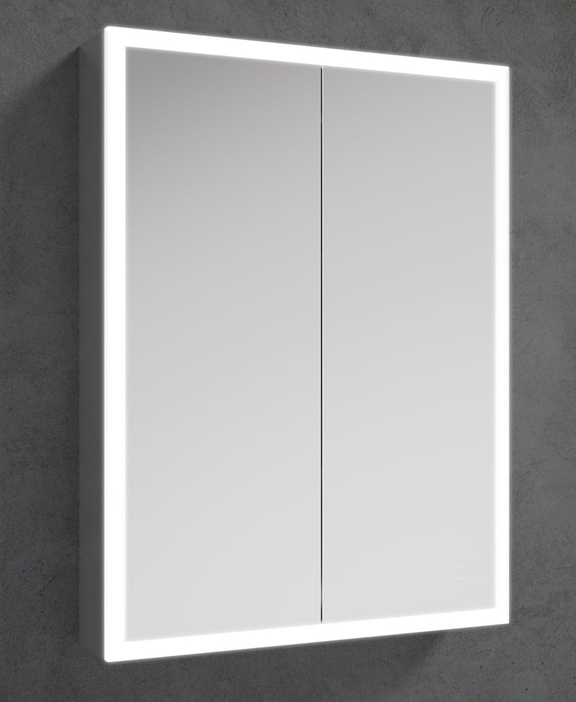 SANSA Illuminated Double Door Mirror Cabinet