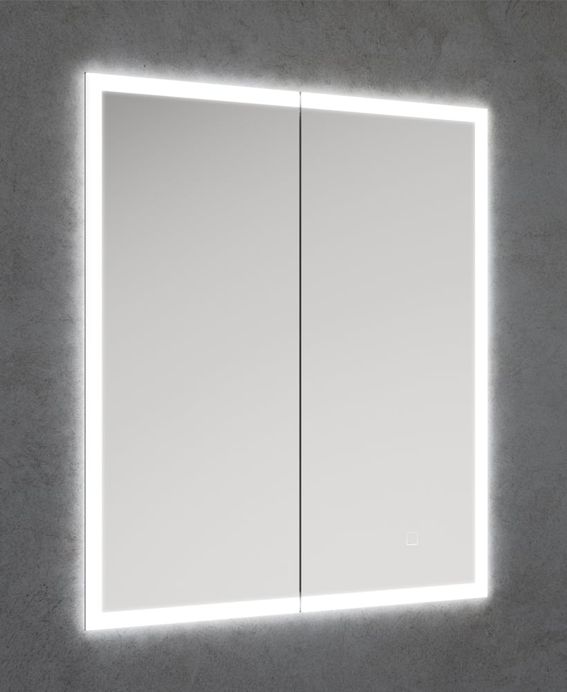 SANSA Recessed Illuminated Double Door Mirror Cabinet