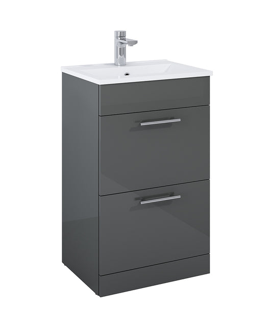 BELMONT SQUARE Floorstanding Two Drawer Vanity Unit