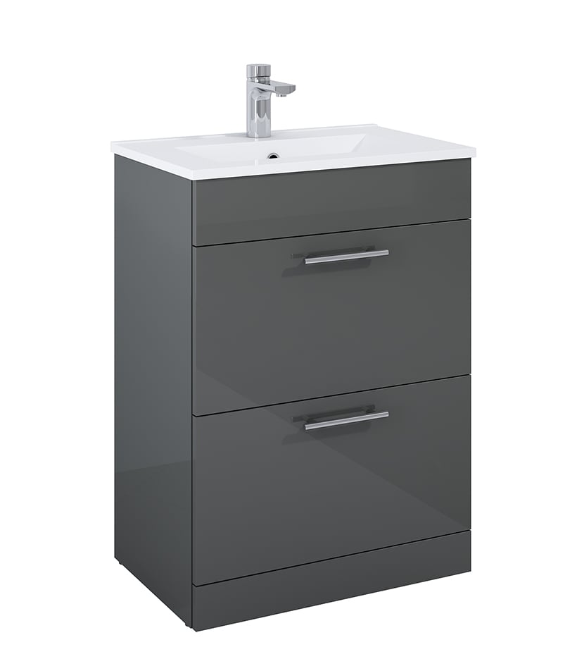 BELMONT SQUARE Floorstanding Two Drawer Vanity Unit