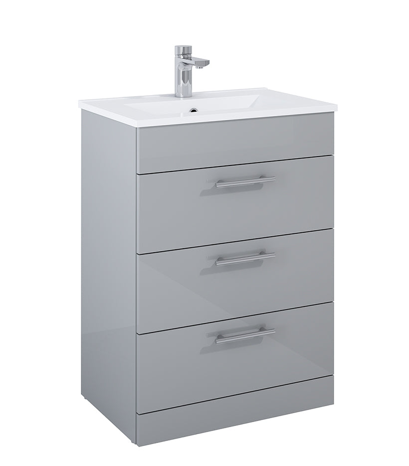 BELMONT SQUARE Floorstanding Three Drawer Vanity Unit