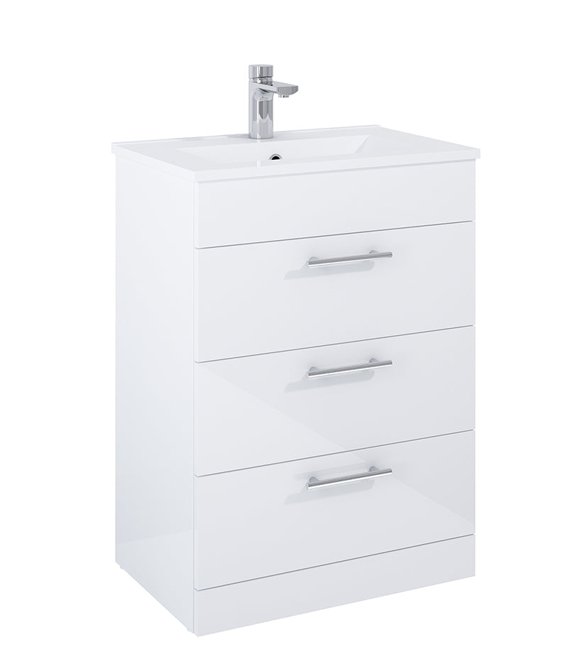 BELMONT SQUARE Floorstanding Three Drawer Vanity Unit