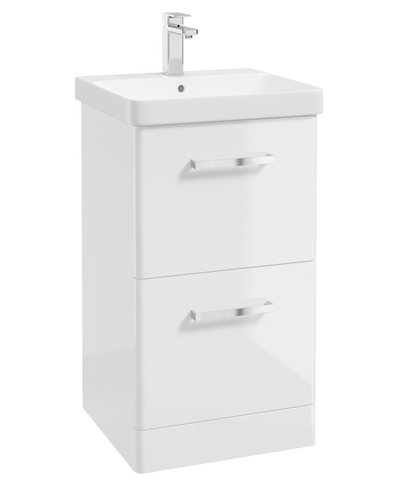 KORA Floorstanding Two Drawer Vanity Unit