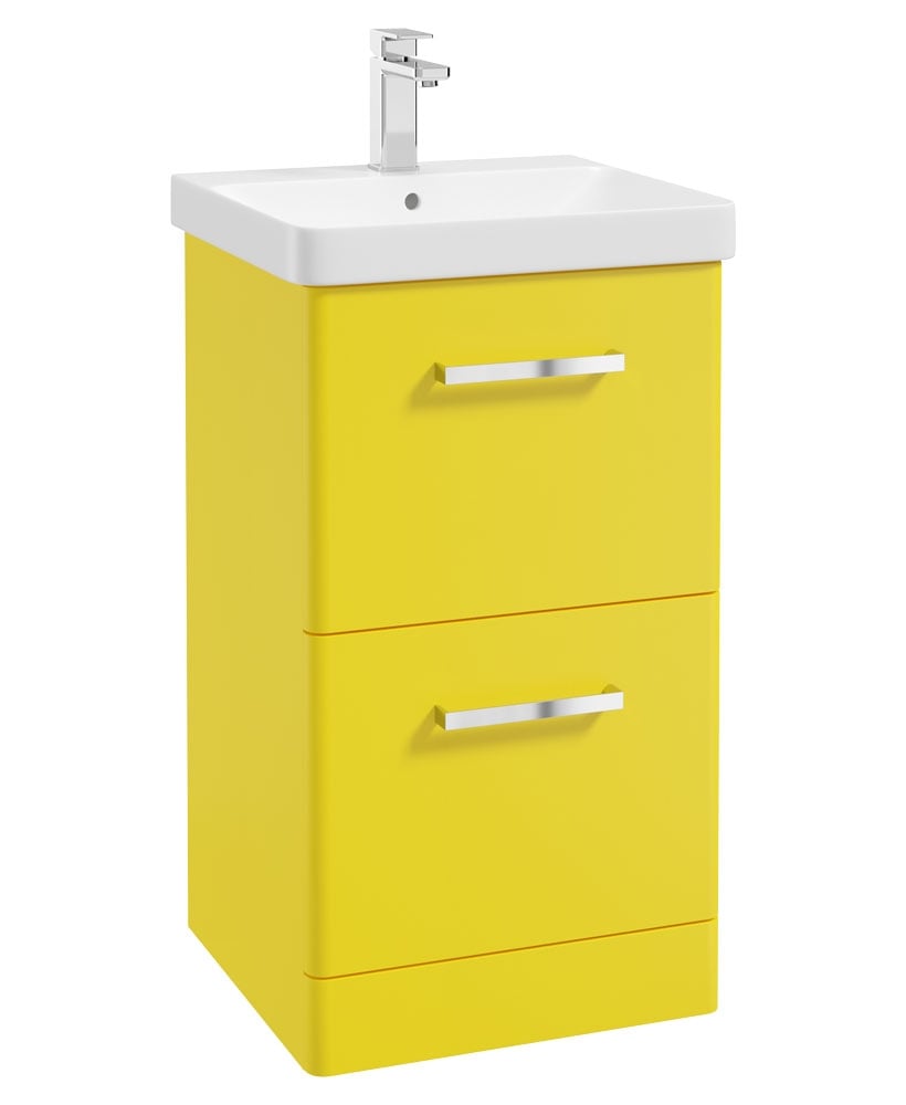 KORA Floorstanding Two Drawer Vanity Unit