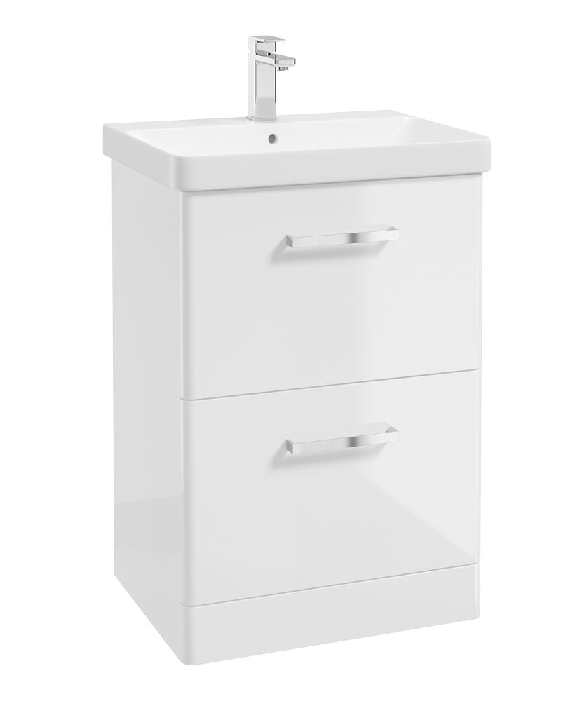 KORA Floorstanding Two Drawer Vanity Unit