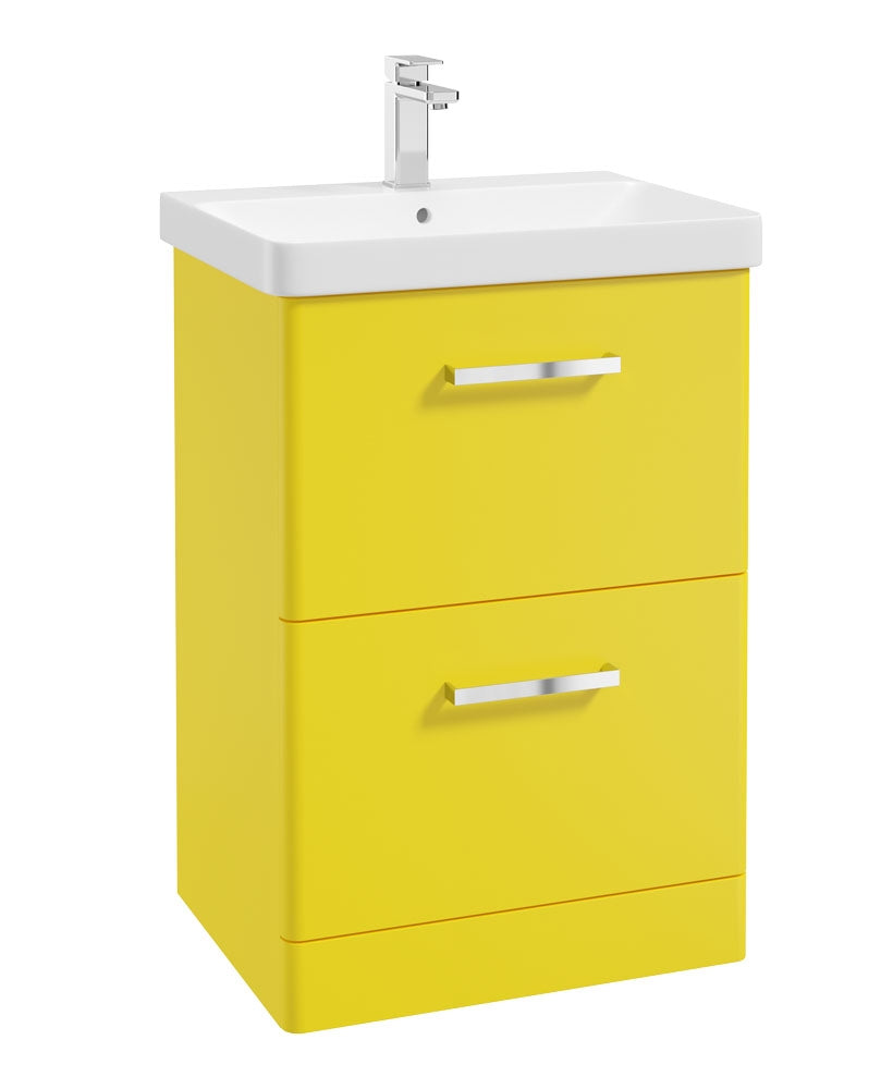 KORA Floorstanding Two Drawer Vanity Unit