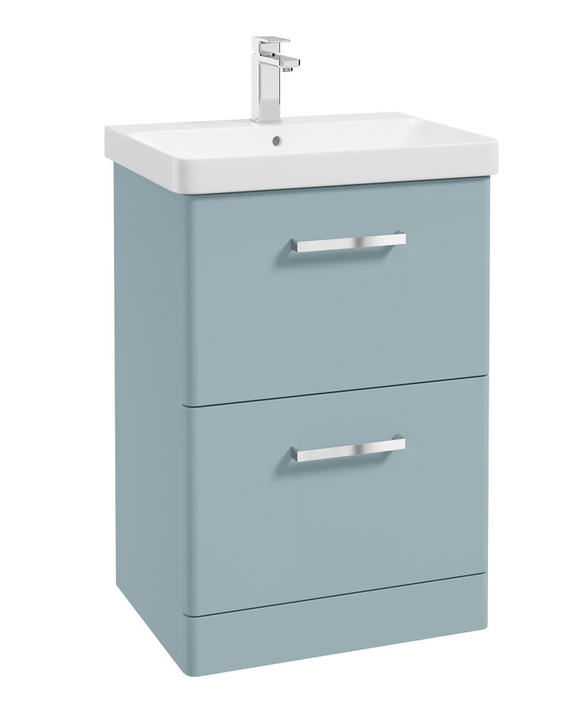 KORA Floorstanding Two Drawer Vanity Unit