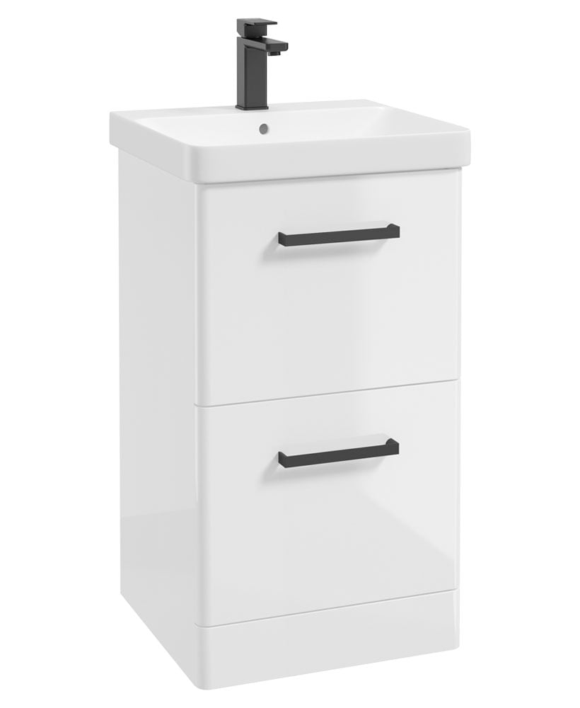 KORA Floorstanding Two Drawer Vanity Unit