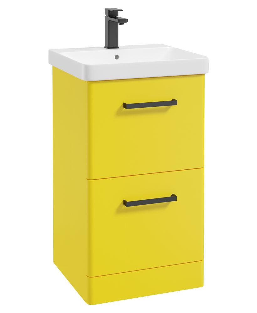 KORA Floorstanding Two Drawer Vanity Unit