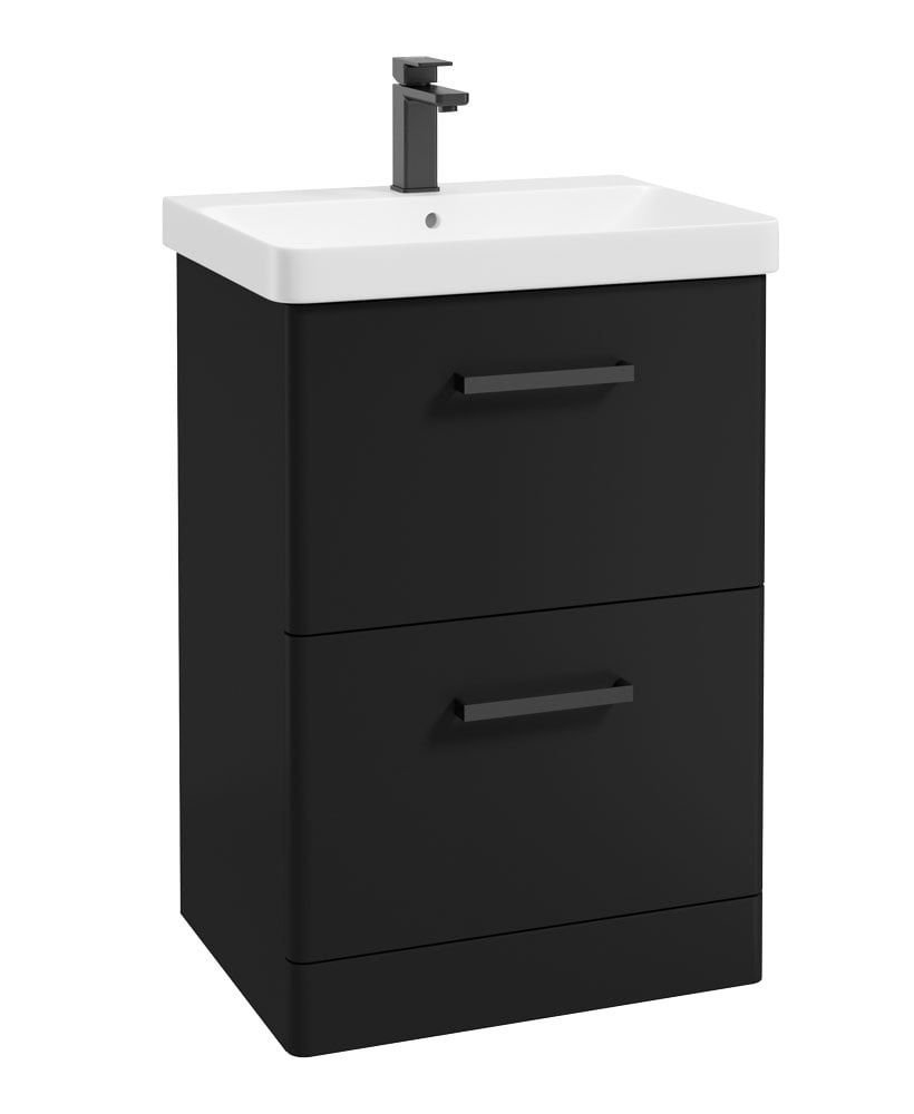 KORA Floorstanding Two Drawer Vanity Unit