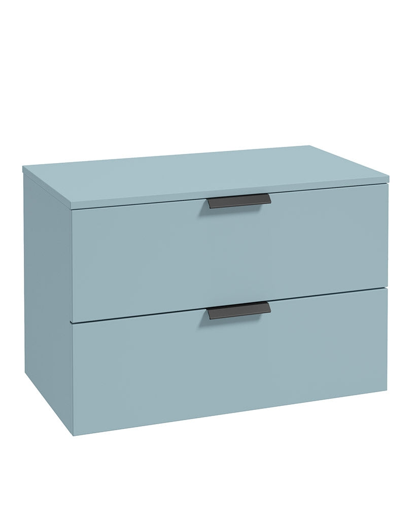 STOCKHOLM Wall Hung Two Drawer Countertop Vanity Unit