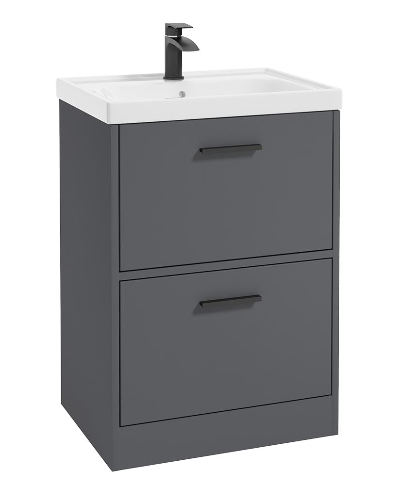 FINLAND Floorstanding Two Drawer Vanity Unit