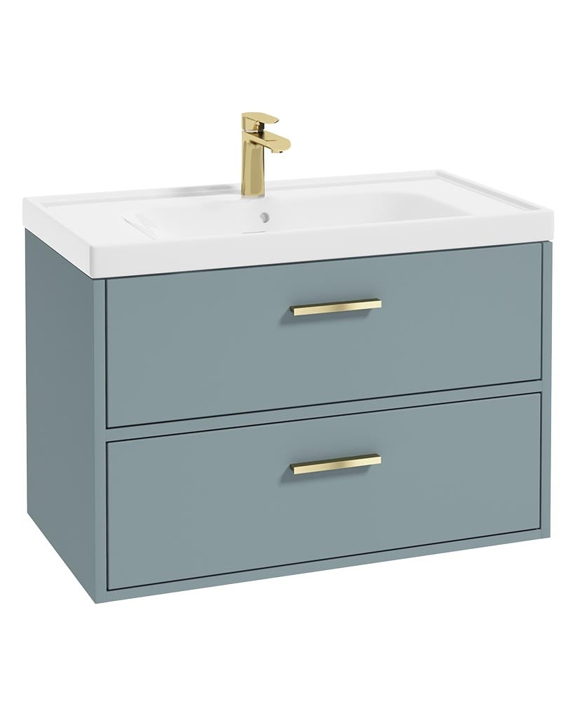 FINLAND Wall Hung Two Drawer Vanity unit