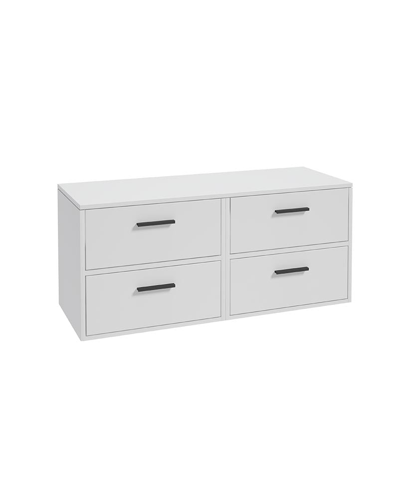 FINLAND Wall Hung Four Drawer Countertop Vanity Unit