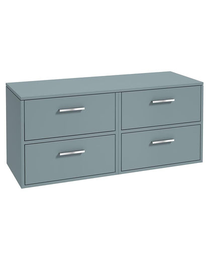 FINLAND Wall Hung Four Drawer Countertop Vanity Unit