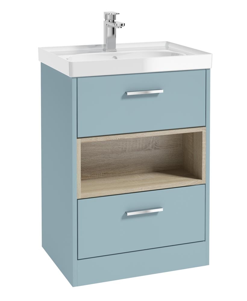 MALMO Floorstanding Two Drawer Vanity Unit