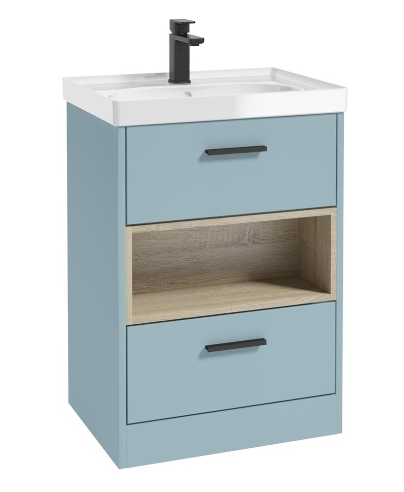 MALMO Floorstanding Two Drawer Vanity Unit