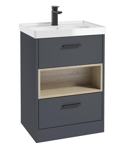 MALMO Floorstanding Two Drawer Vanity Unit