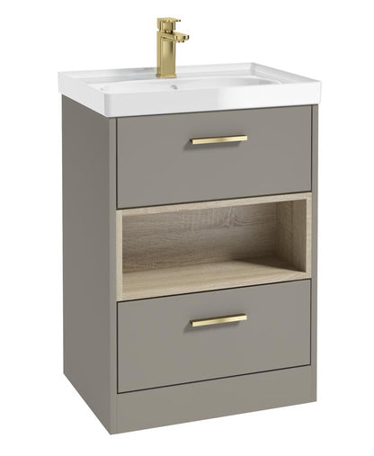 MALMO Floorstanding Two Drawer Vanity Unit