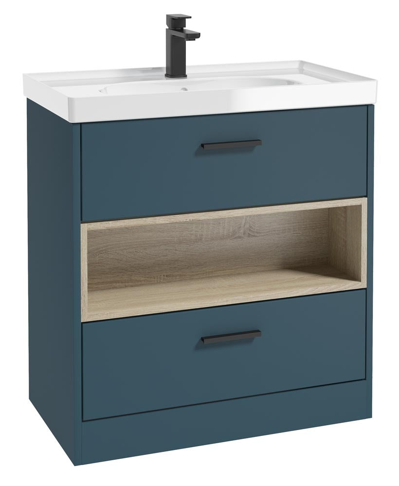 MALMO Floorstanding Two Drawer Vanity Unit