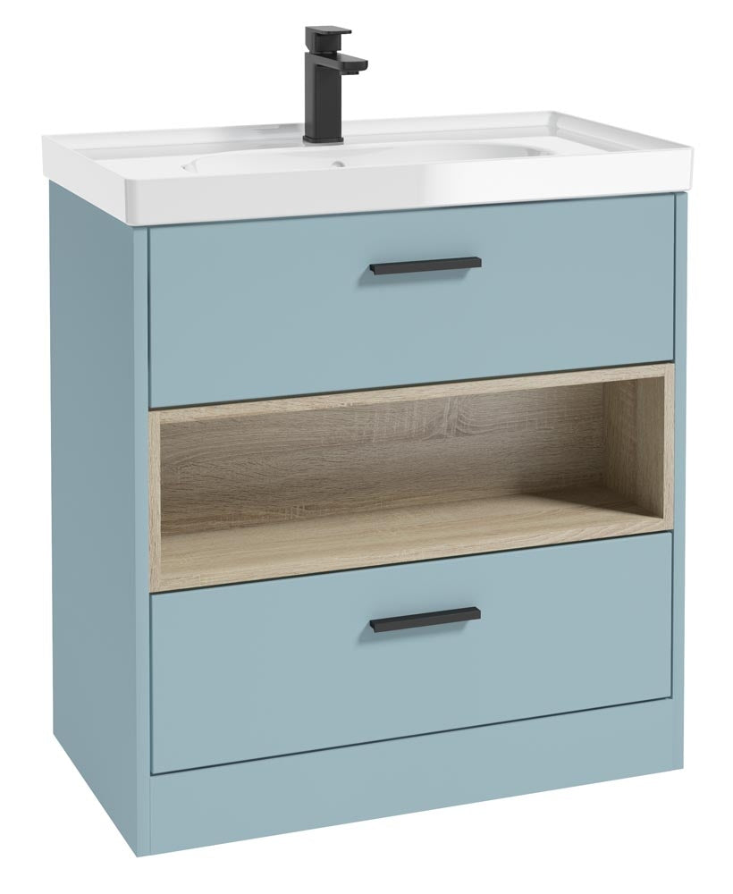 MALMO Floorstanding Two Drawer Vanity Unit