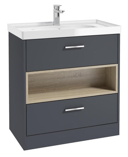 MALMO Floorstanding Two Drawer Vanity Unit