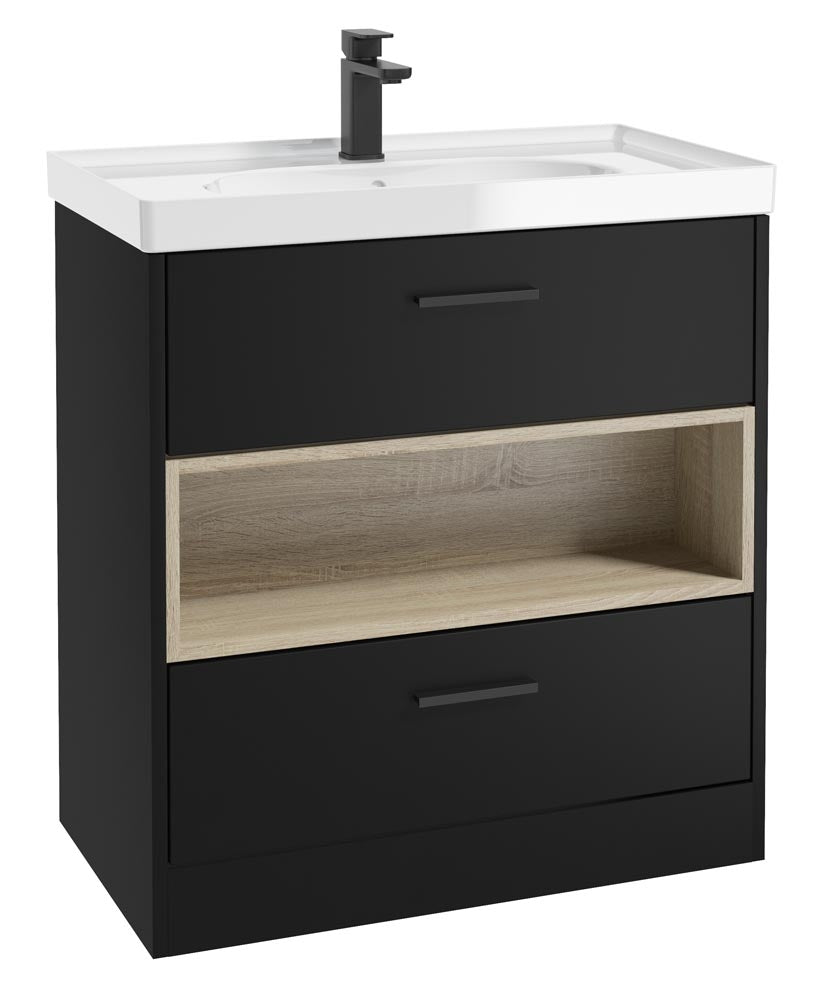 MALMO Floorstanding Two Drawer Vanity Unit