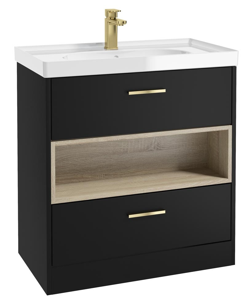 MALMO Floorstanding Two Drawer Vanity Unit