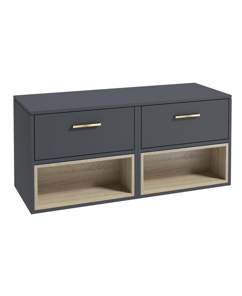 MALMO Wall Hung Two Drawer Countertop Vanity Unit