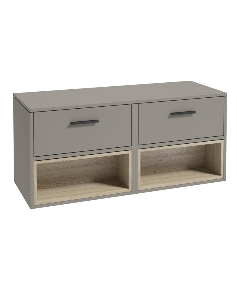 MALMO Wall Hung Two Drawer Countertop Vanity Unit