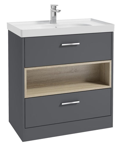 MALMO Floorstanding Two Drawer Vanity Unit