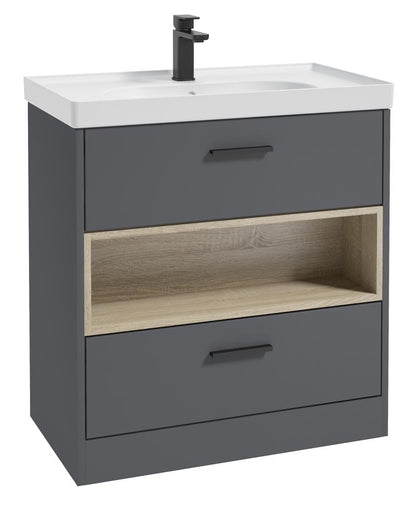 MALMO Floorstanding Two Drawer Vanity Unit