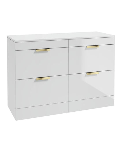 STOCKHOLM Wall Hung Four Drawer Countertop Vanity Unit