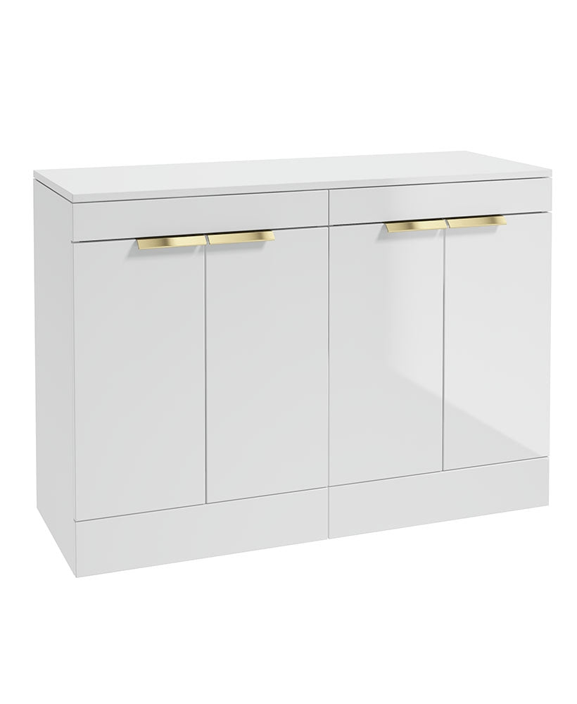 STOCKHOLM Floorstanding Four Door Countertop Vanity Unit